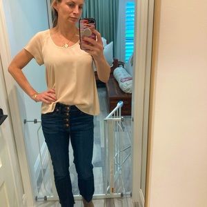 Joie silk blouse.  Beautiful blush color.  Small